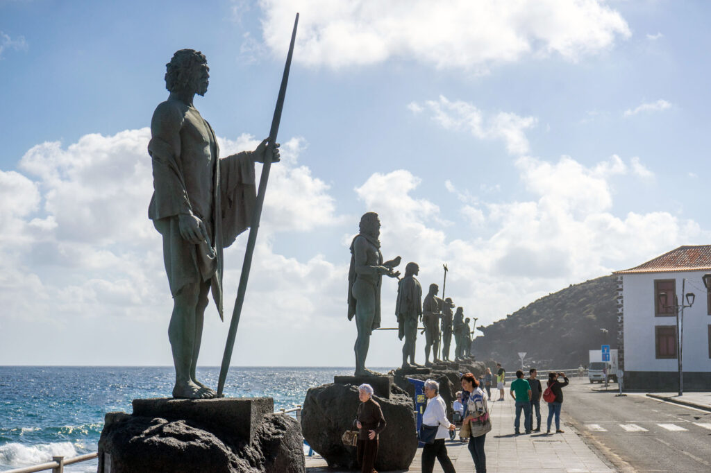 Statues of The Guanche Kinks aka menceys.